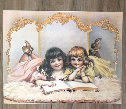 Victorian girls print inch - victorian, 14